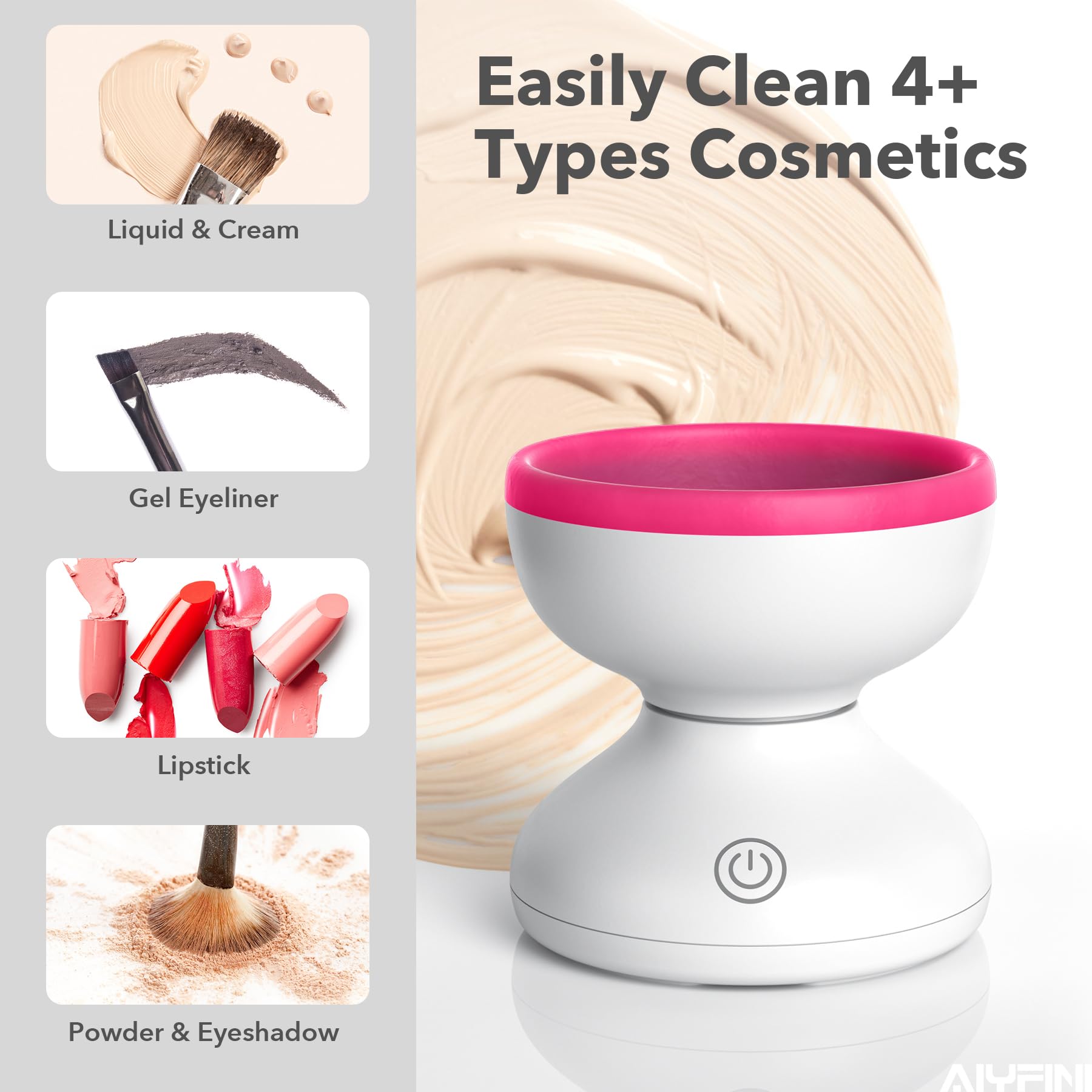 Alyfini brush bristles after cleaning, residue-free and refreshed.