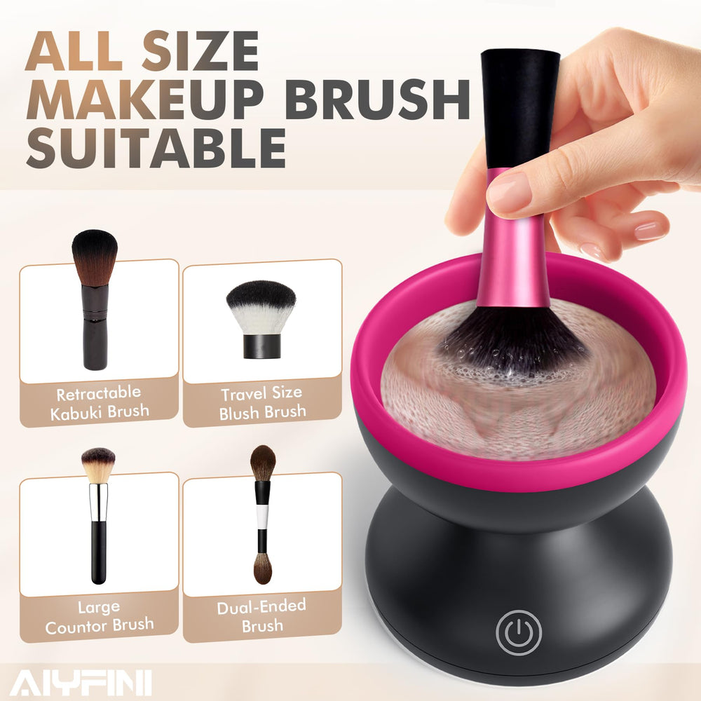Alyfini Brush Cleaning in action demonstrating effective cleaning across brush sizes