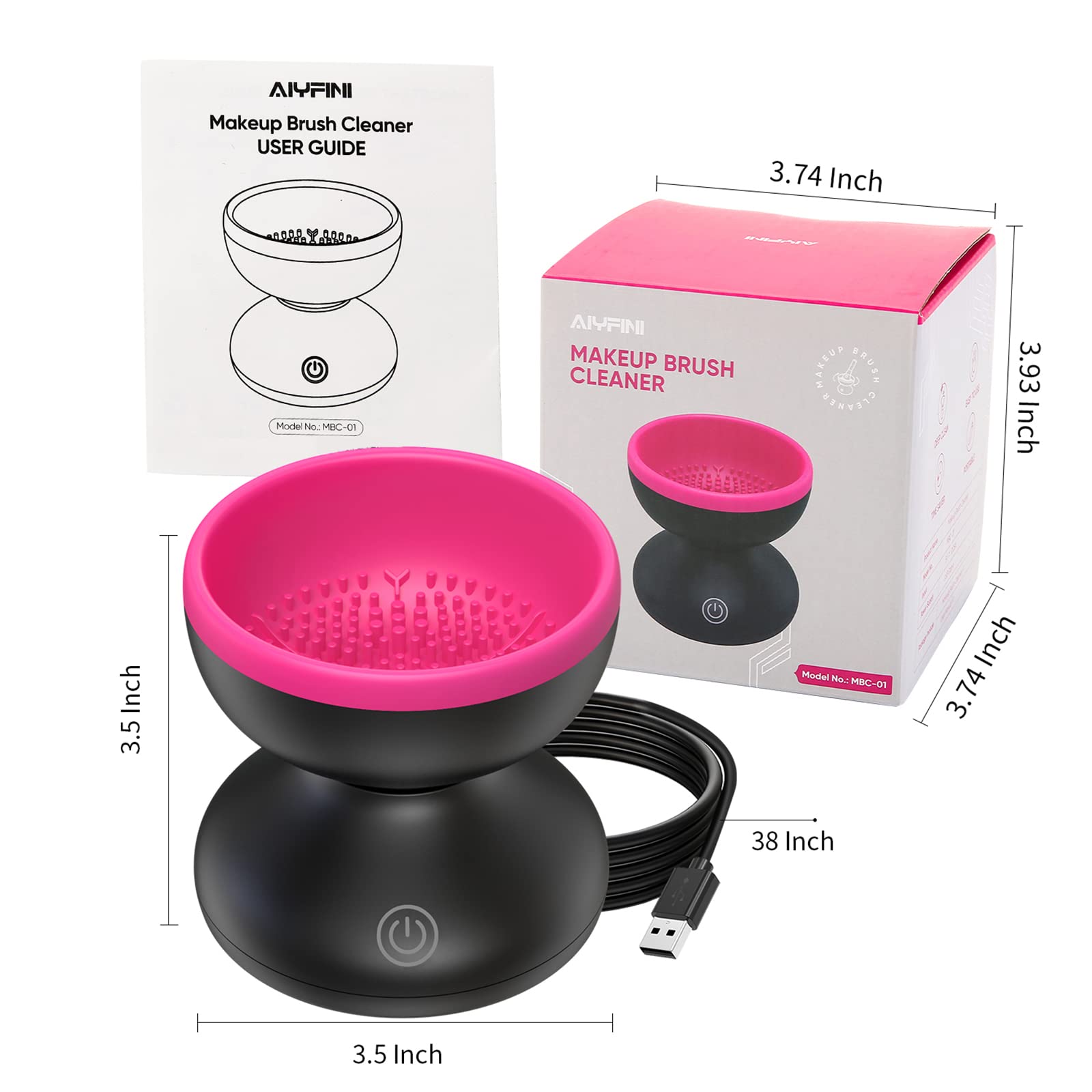 Alyfini Compatible Brush Types including kabuki and foundation brushes for thorough cleansing
