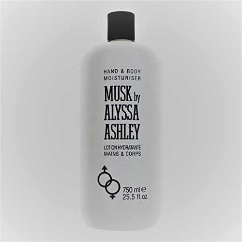 Alyssa Ashley Musk Body Lotion packaging highlights value and usability