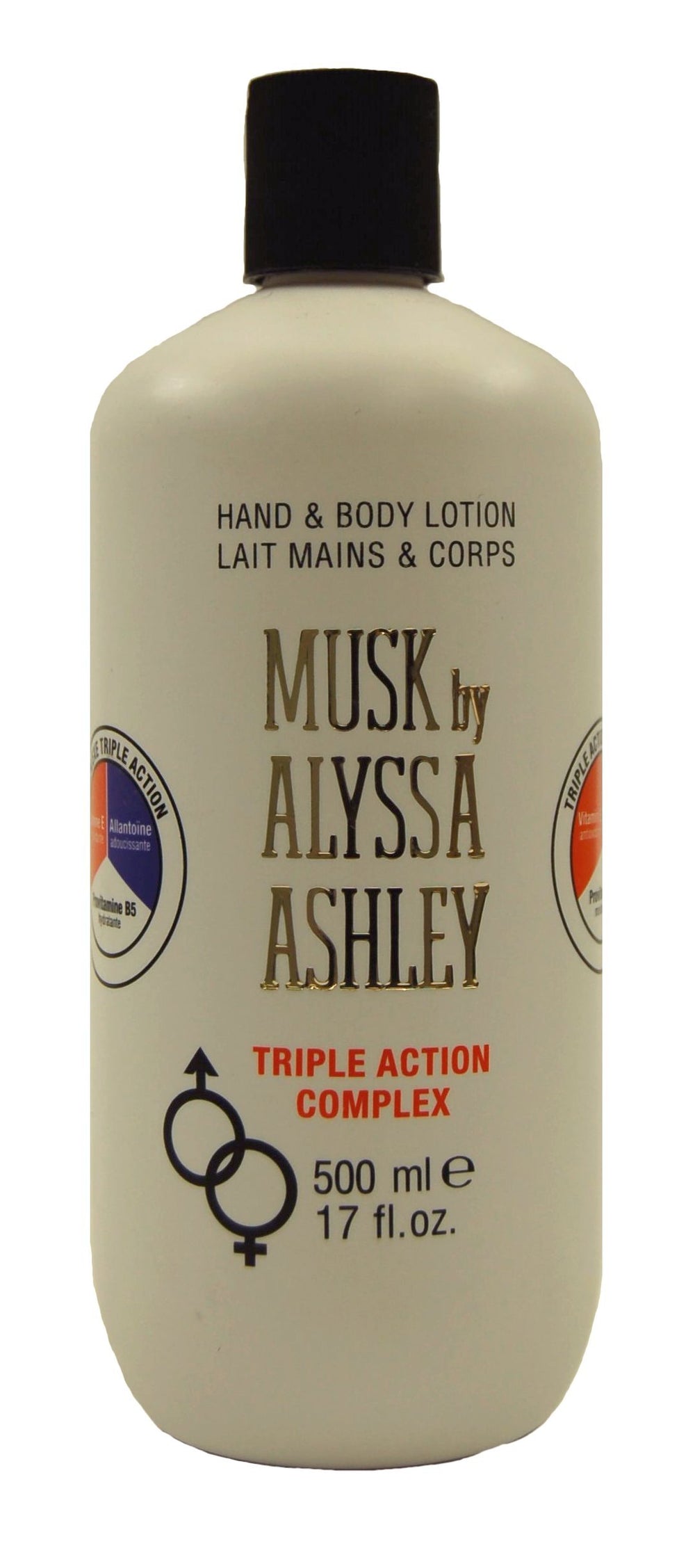 Alyssa Ashley Musk lotion sits in a bathroom as part of daily routine