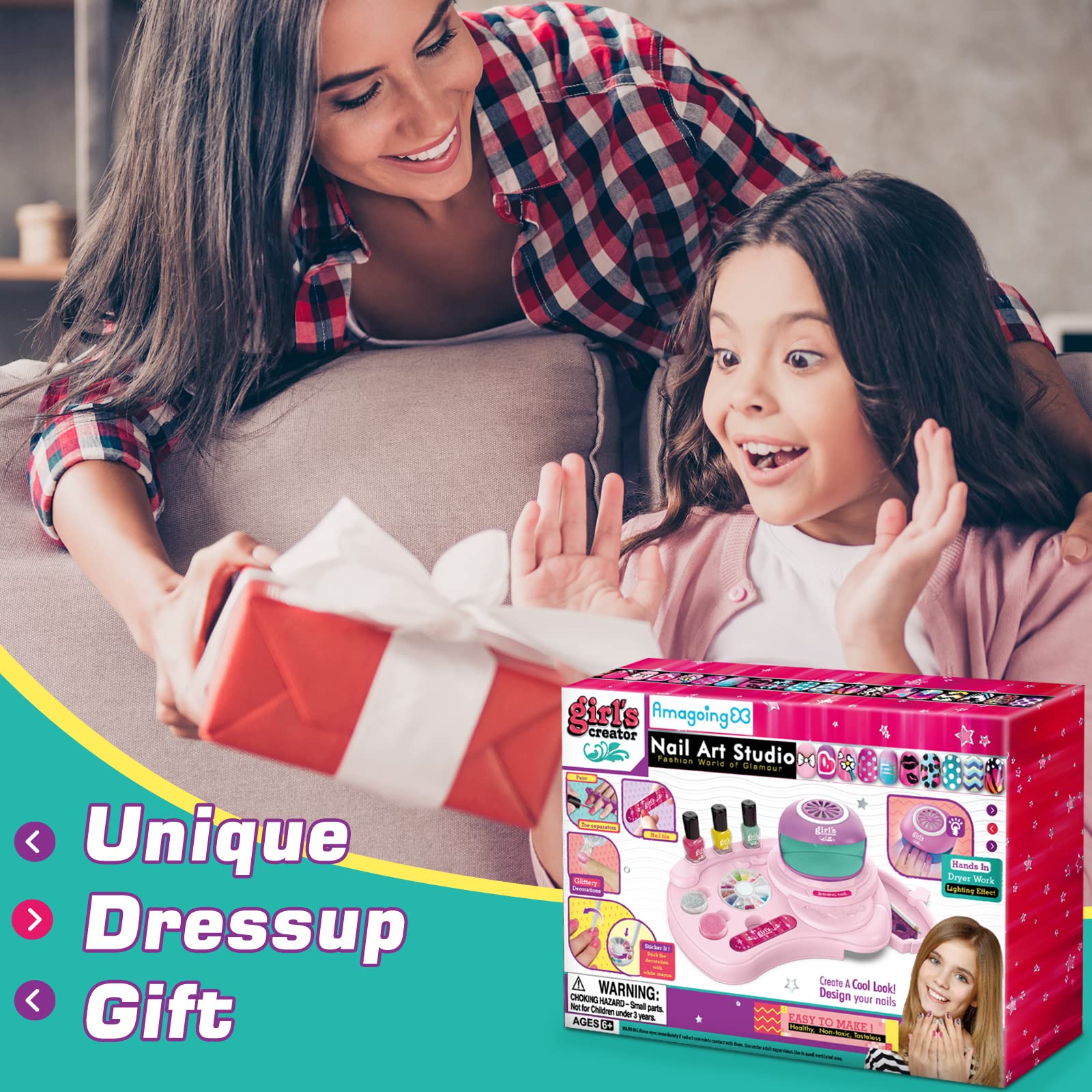 Amagoing-glitter-powder-kit enhances party-ready looks with safe sparkle.