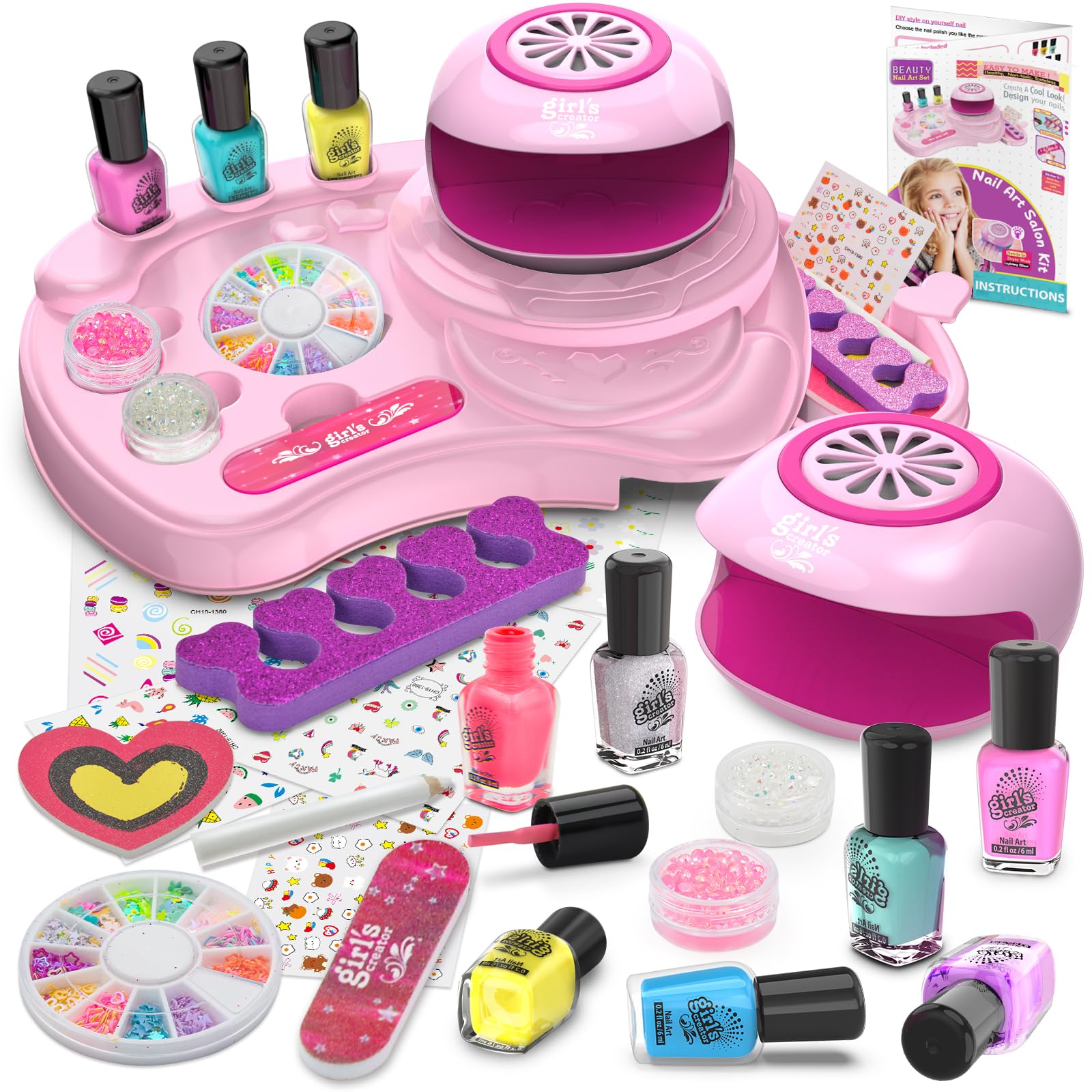 Amagoing nail-art-desk-storage keeps kids organized during fun manicure sessions.