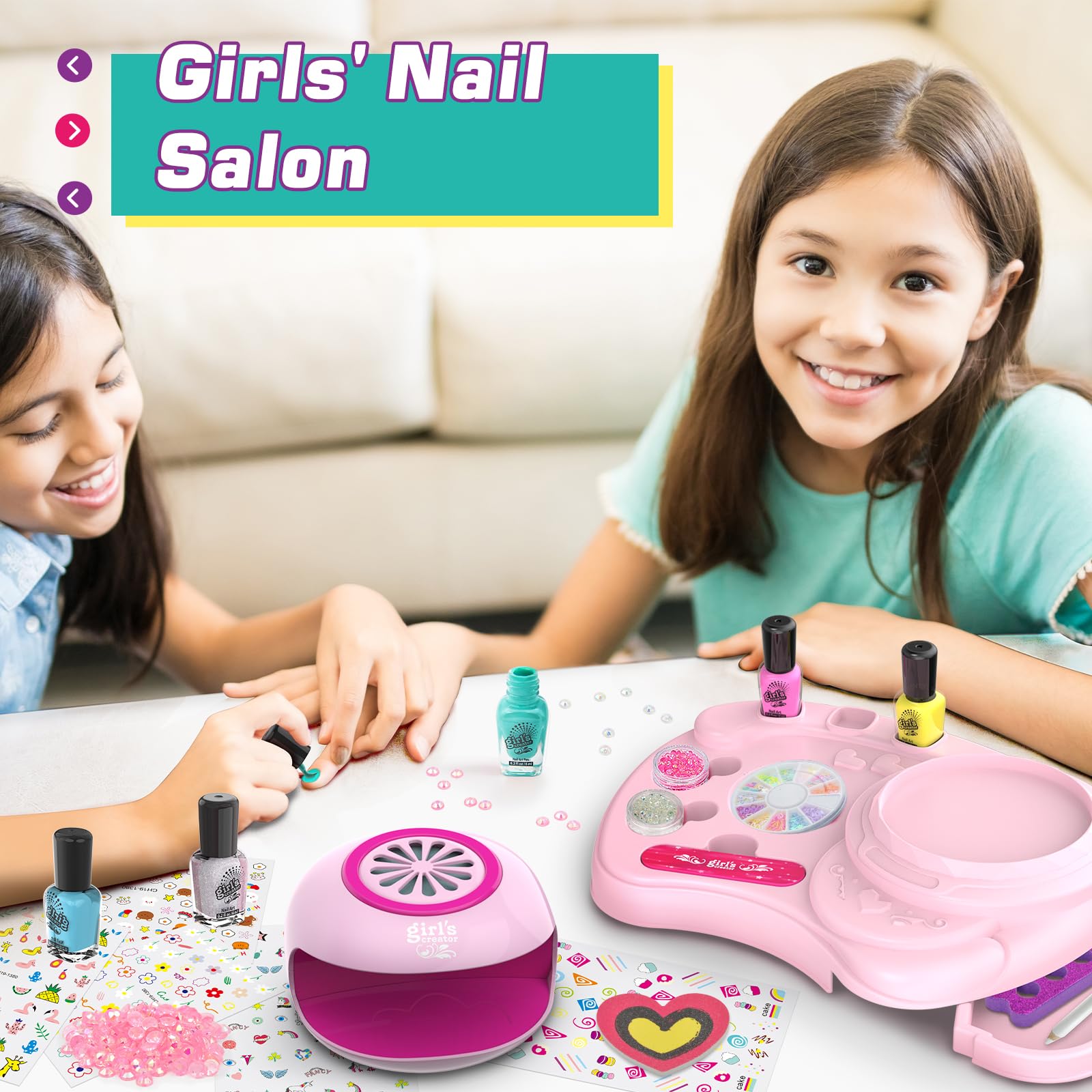 Amagoing-unicorn-sticker-accessories spark creativity during fashion-inspired nail sessions.
