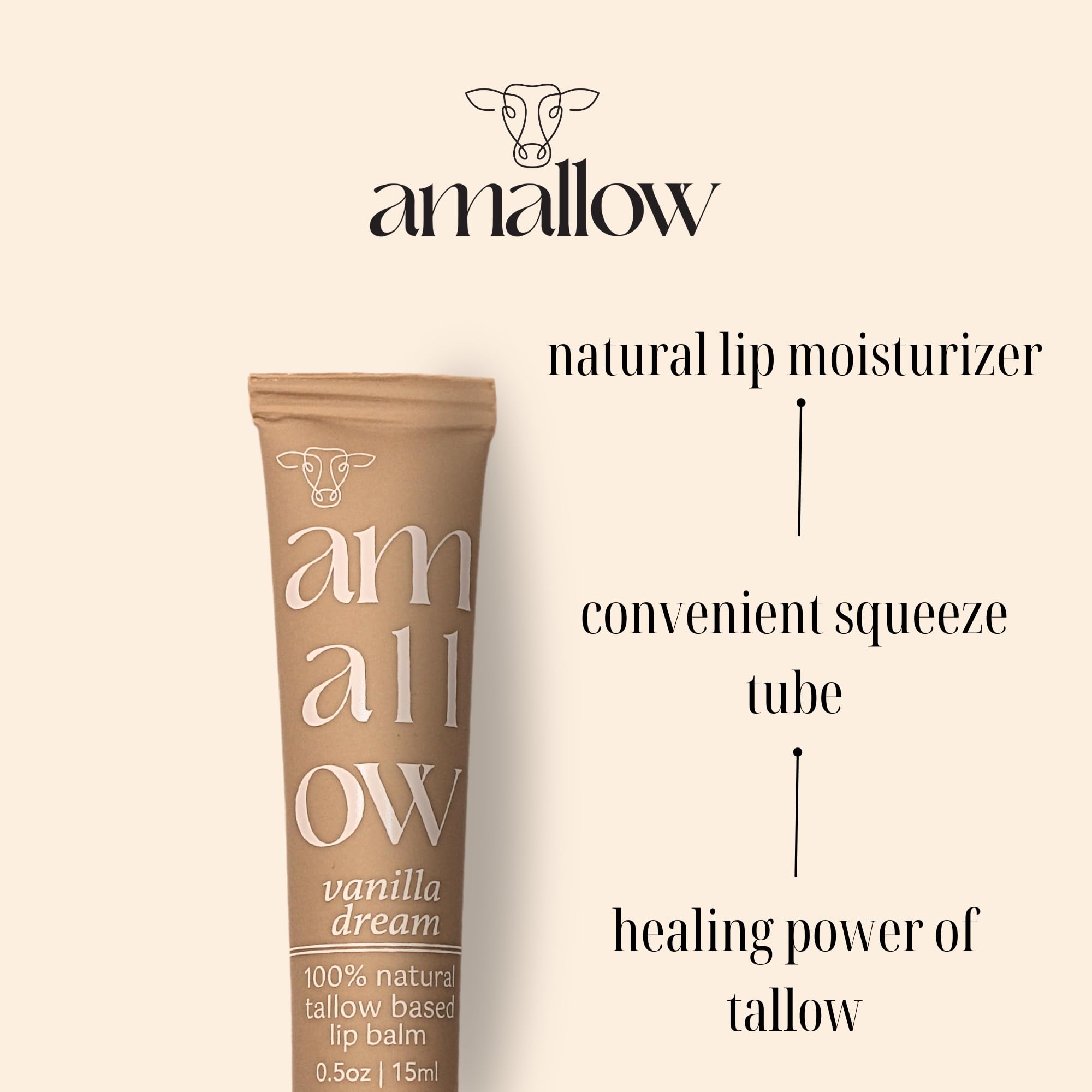 Amallow lip-balm-glide-vanilla for smooth, nourishing lip sensation
