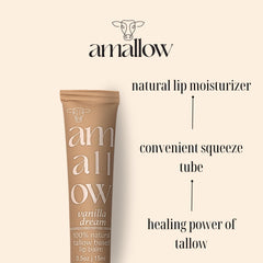 Amallow lip-balm-glide-vanilla for smooth, nourishing lip sensation