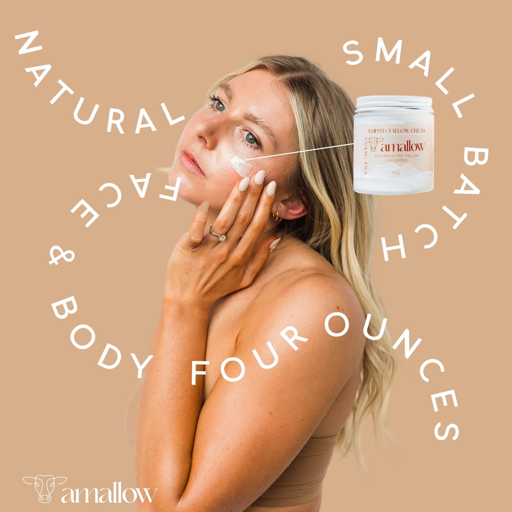 Amallow natural lotion pump 4oz illustrates easy, mess-free daily use.