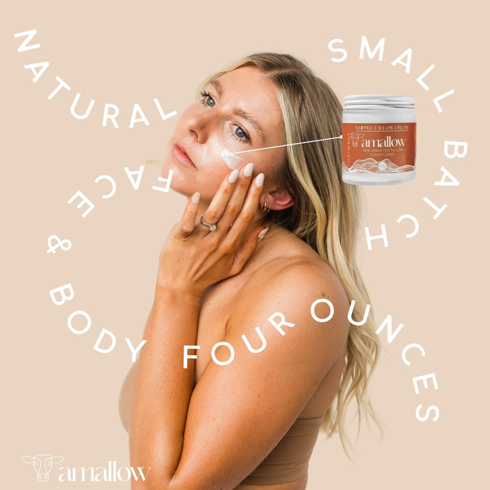 Amallow 4 oz whipped moisturizer bottle for everyday care.