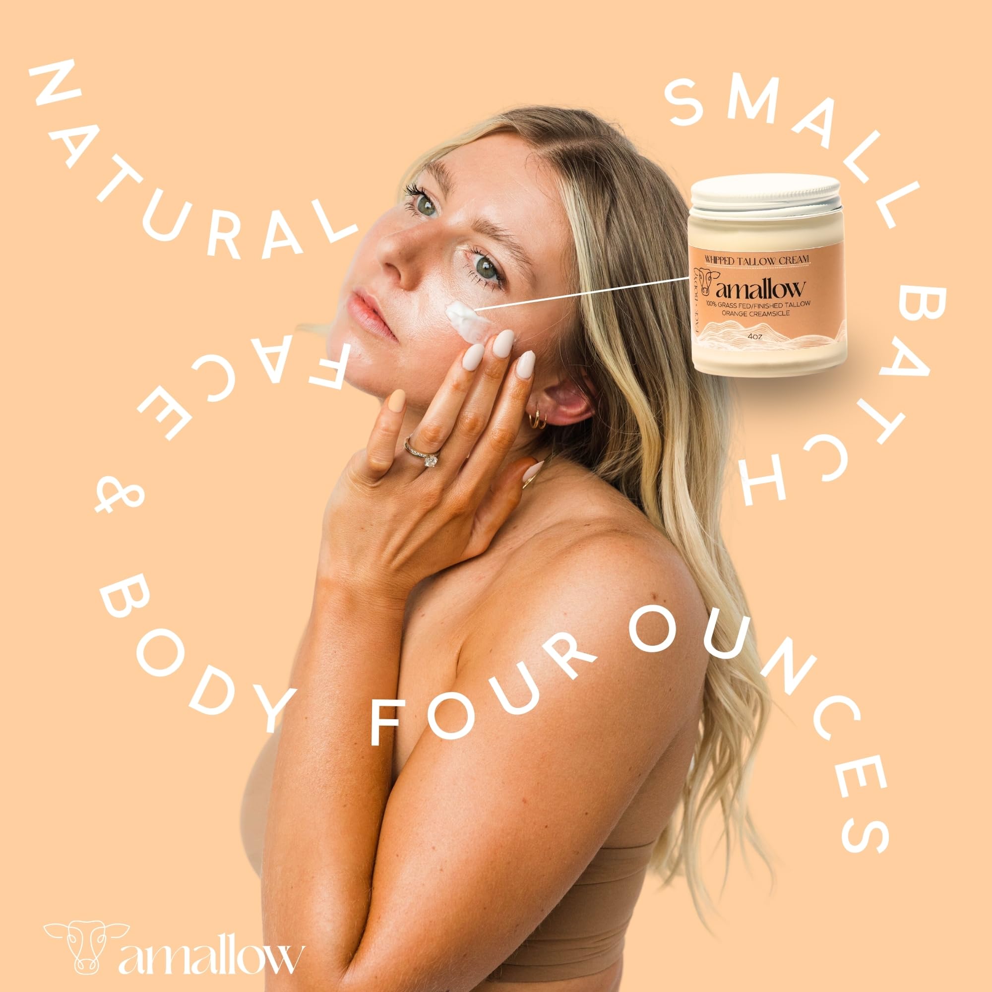 Amallow sensitive skin calming cream demonstrates soothing moisture for delicate skin.