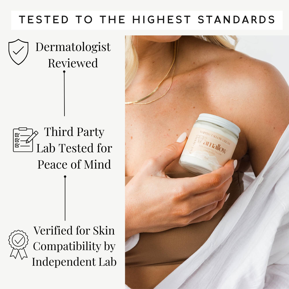 Amallow soothing application on sensitive skin demonstrates calm, comfortable use.