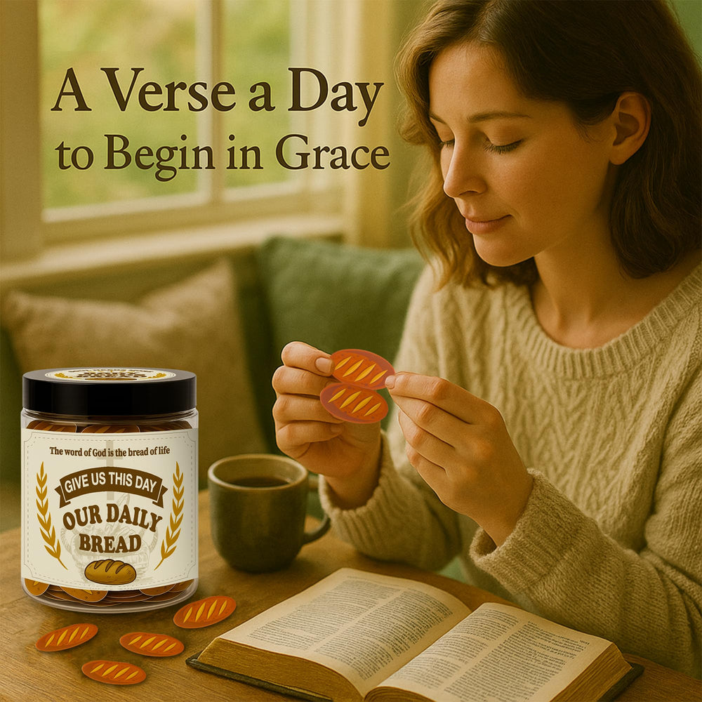 AMAQUANG daily bread scripture cards – 60 cards for morning devotion and spiritual uplift.