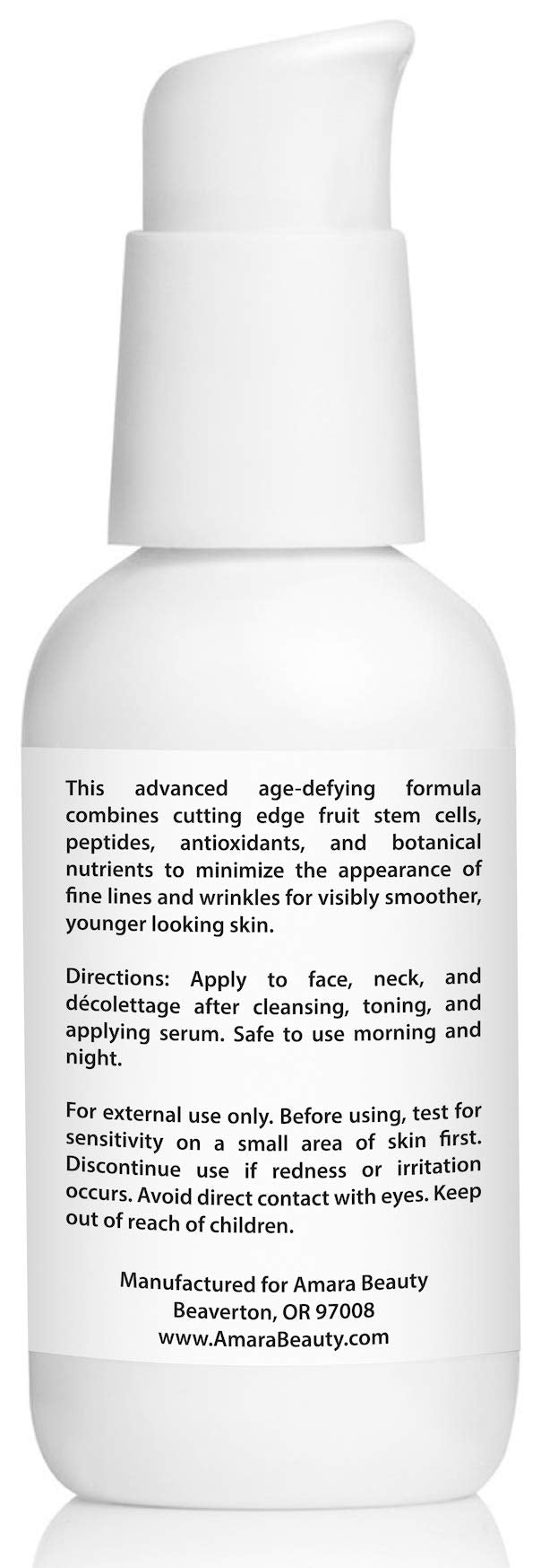 Amara Beauty Anti Aging Face Cream vitamin-hyaluronic-glow close-up highlights hydrating boost for plumper skin.