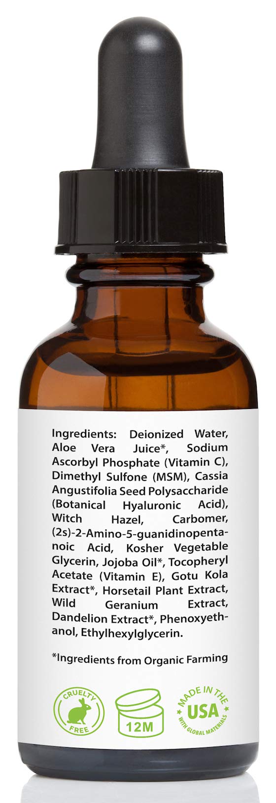 Amara Beauty Vitamin C Serum applied to skin for a smooth, non-greasy finish