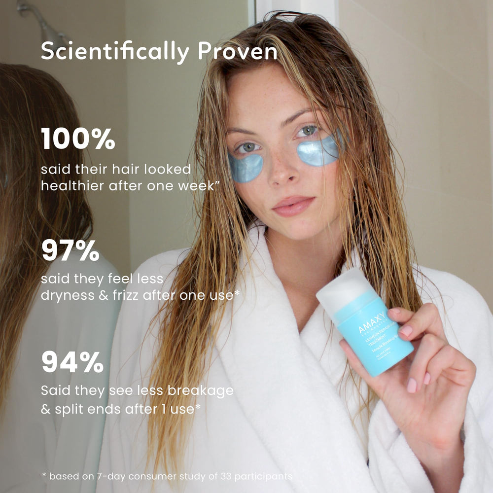 AMAXY Miracle Bonding Serum dispense-action showing easy, mess-free application