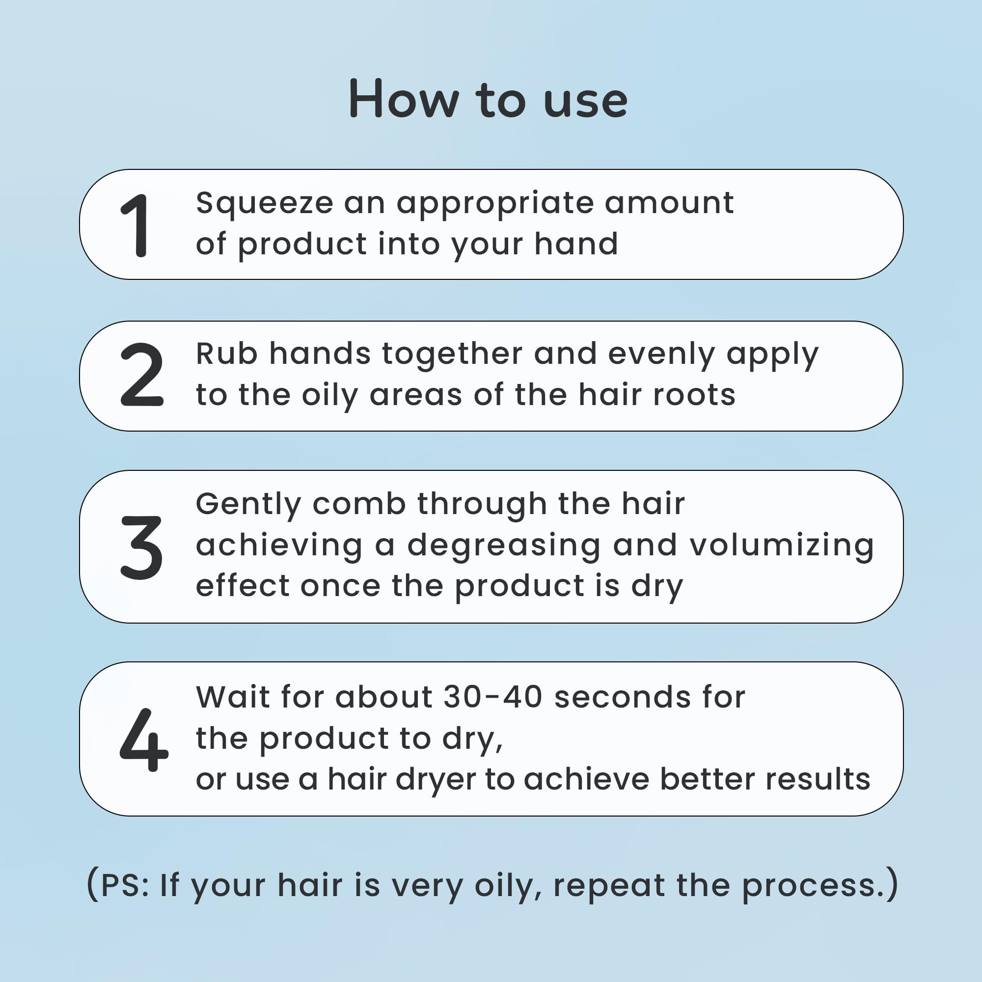 AMAXY Wet Dry Shampoo Gel non-aerosol can ensures controlled use