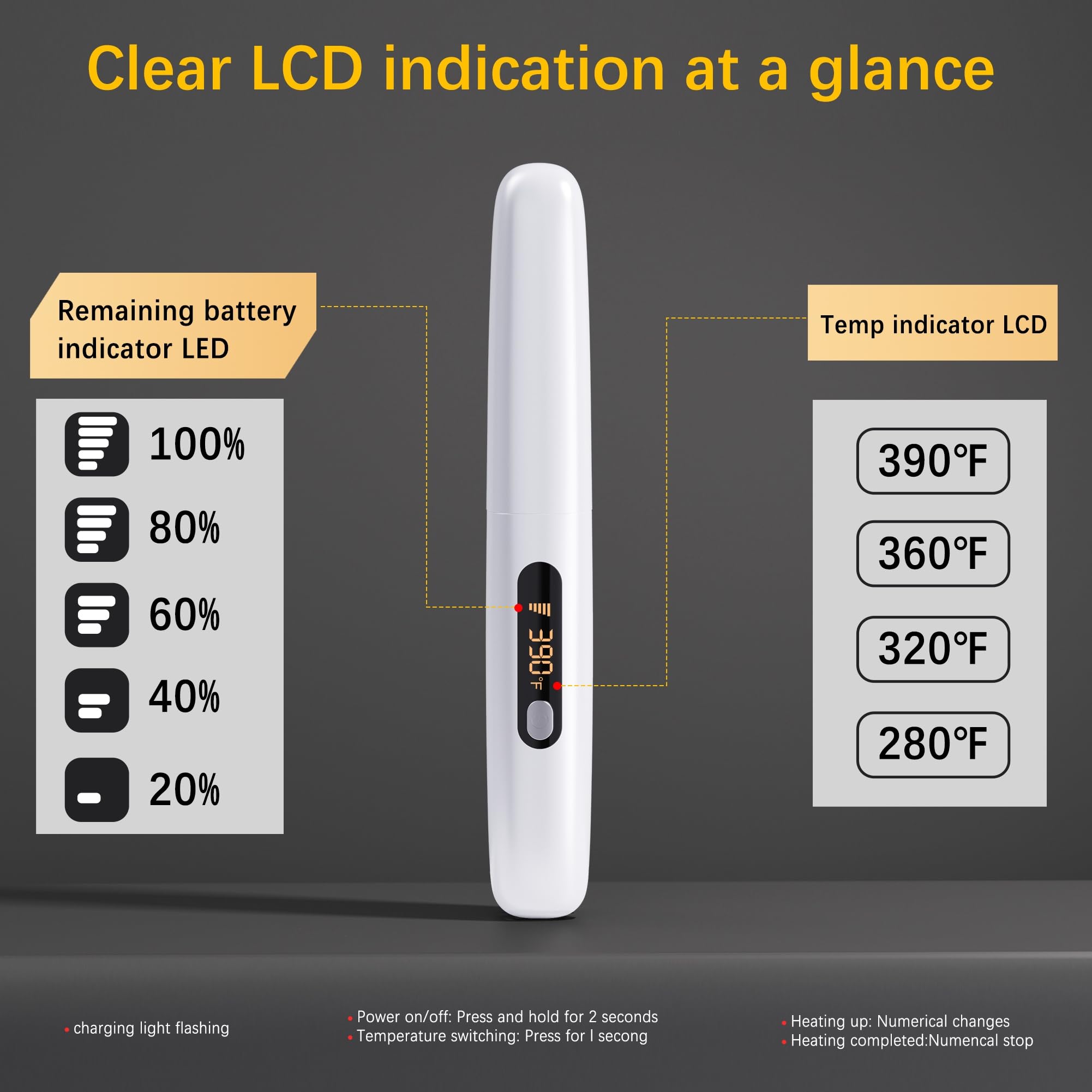 Amazebra 4500mAh battery, long-lasting cordless operation for extended styling sessions.