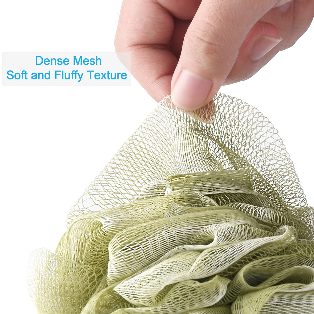 AmazerBath loofah sponge large 5.9 inch size for full body cleansing