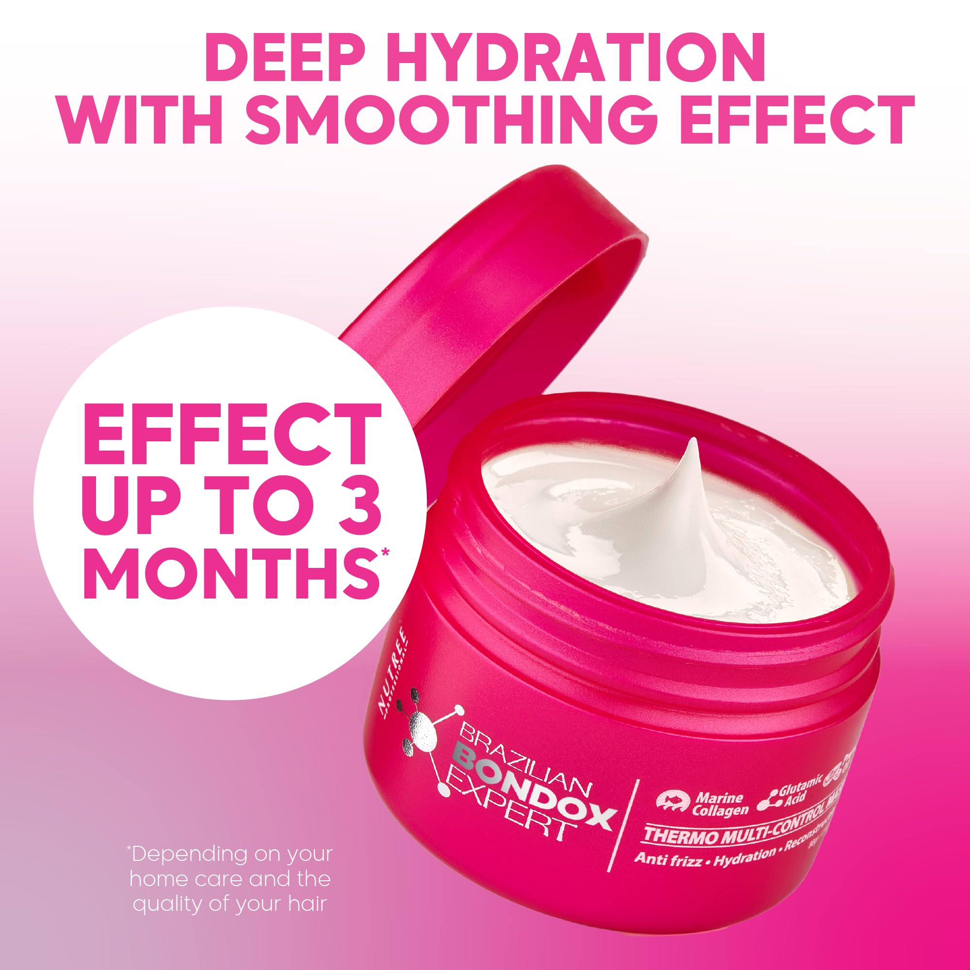Amazonliss Dry Frizzy Hair Results shows frizz reduction and shine.
