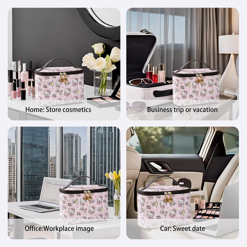 AmBealla cosmetic bag canvas fabric is durable and colorfast