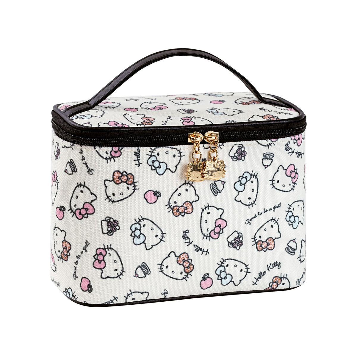AmBealla cosmetic bag with large brush compartment for organized travel makeup storage.