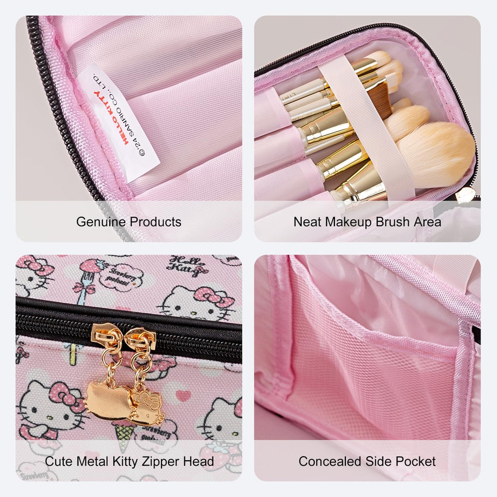 AmBealla cosmetic bag is versatile for makeup, toiletries, cables, or snacks
