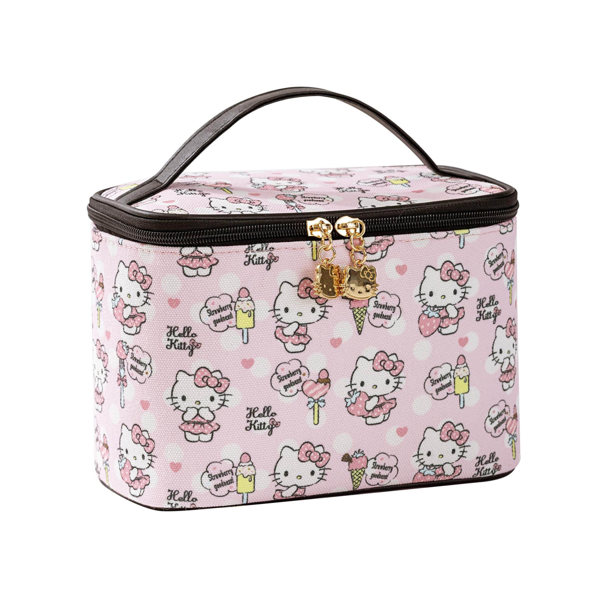 AmBealla cosmetic bag pink front view for travel organization with style