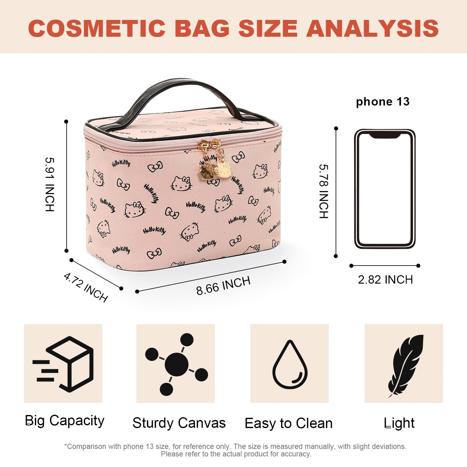 AmBealla protective polyester lining guards cosmetics during transit