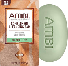 Ambi Complexion Cleansing Bar pack10 front view—gentle makeup removal and hydrating cleanse