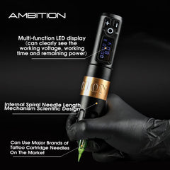 Ambition Soldier coreless motor delivers steady performance with low heat.
