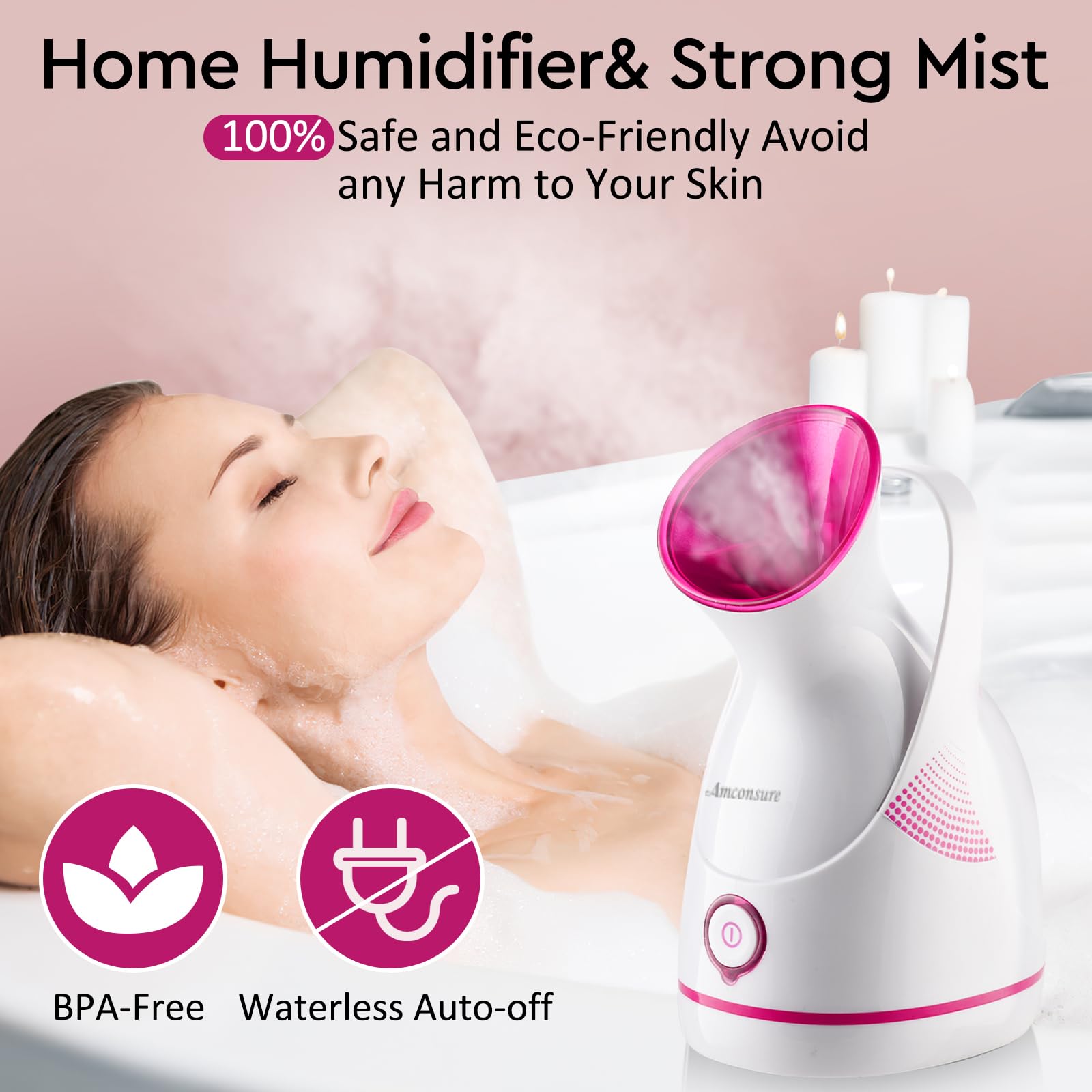 Amconsure deep-cleanse focus for dry skin with hydrating steam.