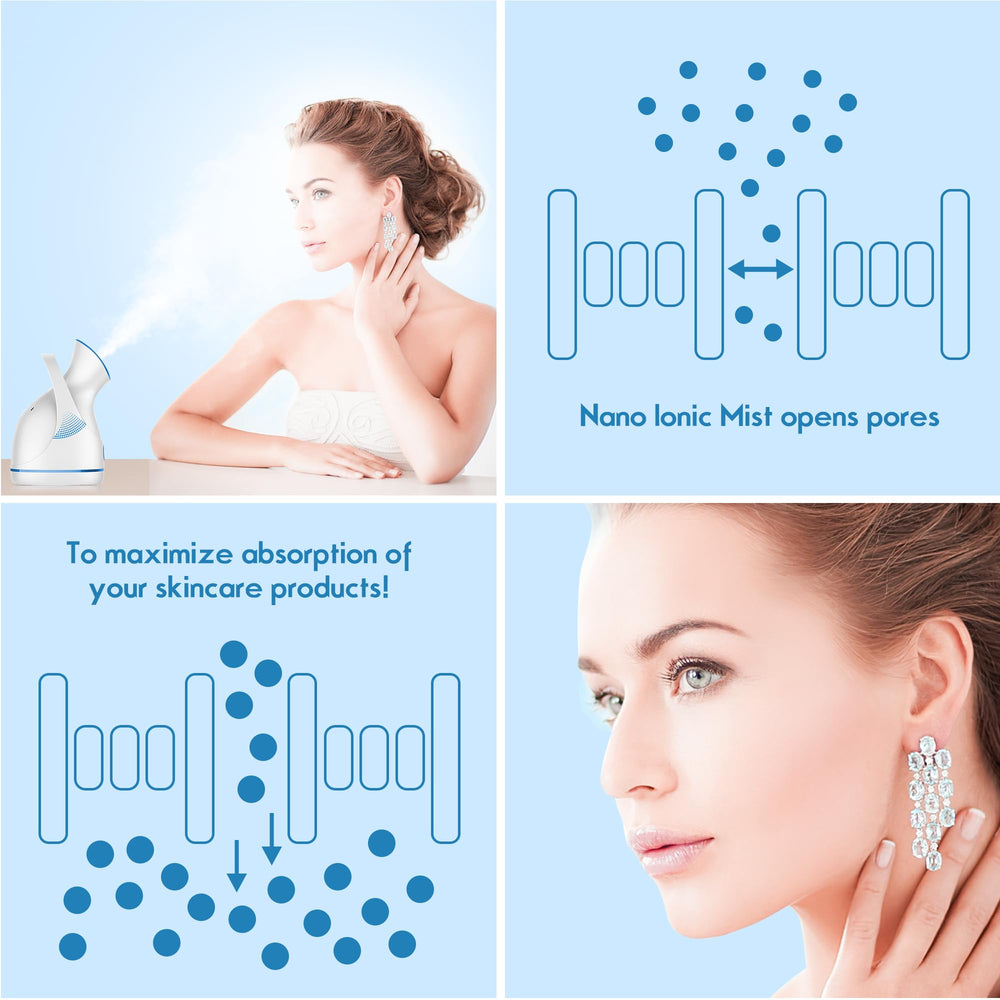 Amconsure facial steamer one-button operation simplifies at-home spa rituals