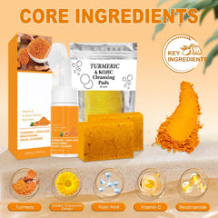 Amdele Turmeric Soap Bar with Bubble Net for nourishing body cleansing