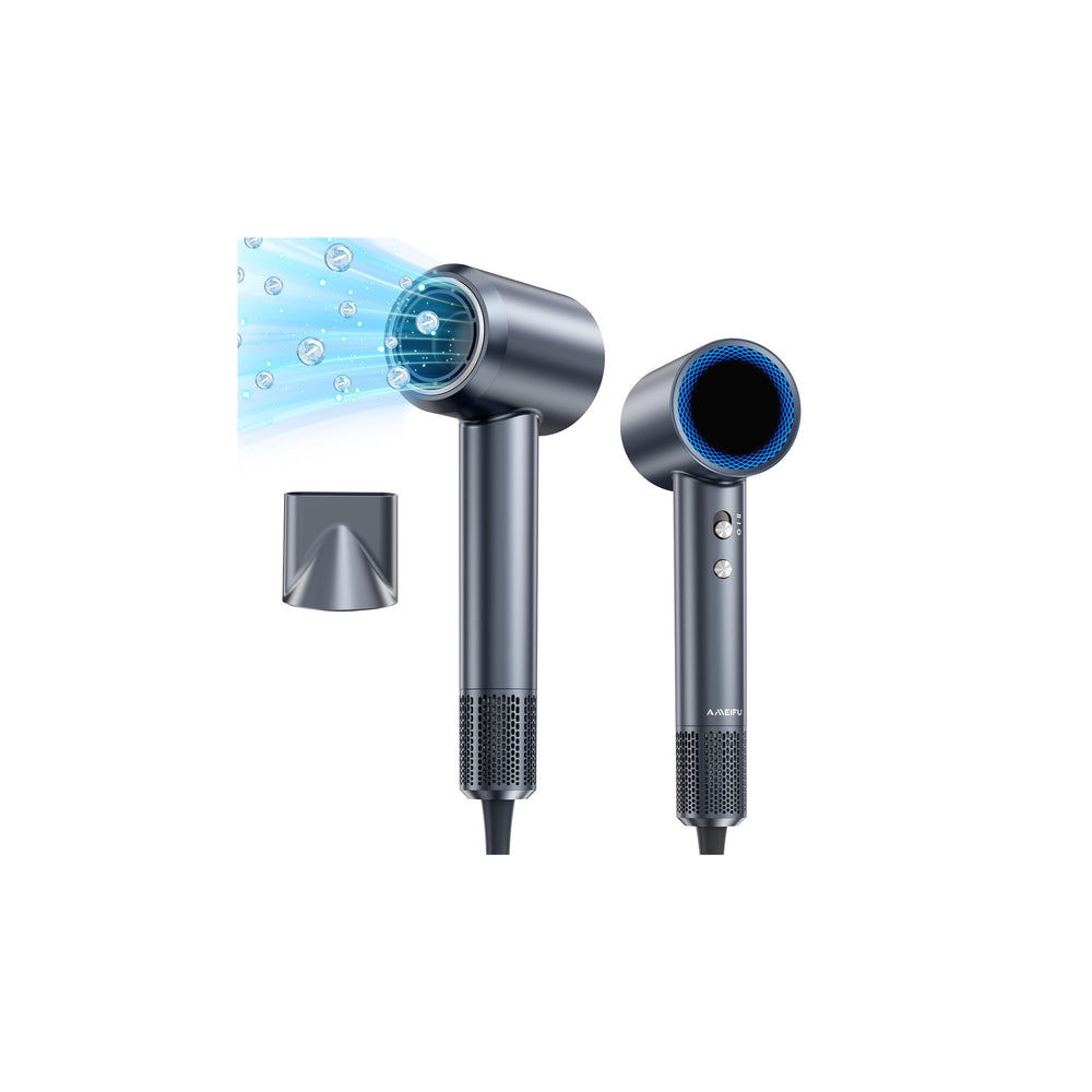 AMEIFU hair dryer motor 1600W demonstrates rapid drying for efficient styling at home or salon.