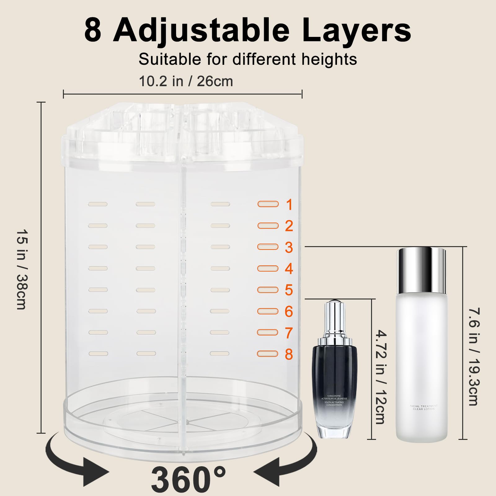 AMEITECH sturdy-space-saving bathroom organizer keeps vanity tidy.