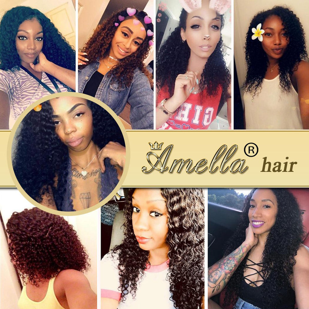 Amella Hair 24/7 online support and 60-day return illustrated concept