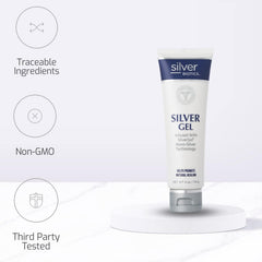 American Biotech Labs Silver Biotics gel pack of 2 bottles for convenient skincare.