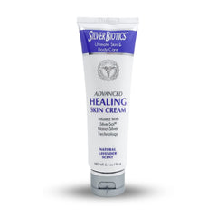 American Biotech Labs Silver Biotics lotion bottle with lavender delivering soothing hydration.