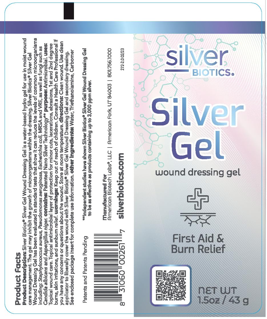 American Biotech Labs Silver Gel-skin-soothing supports comfortable day-to-day care.