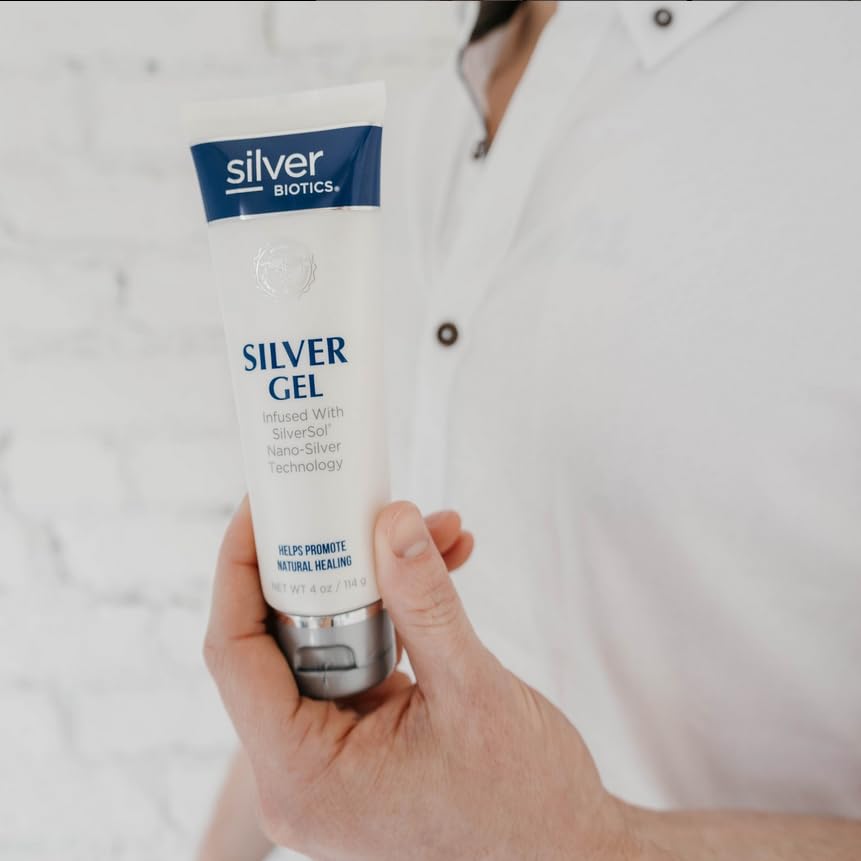 American Biotech Labs SilverBiotics SilverSol being applied in daily skin care.