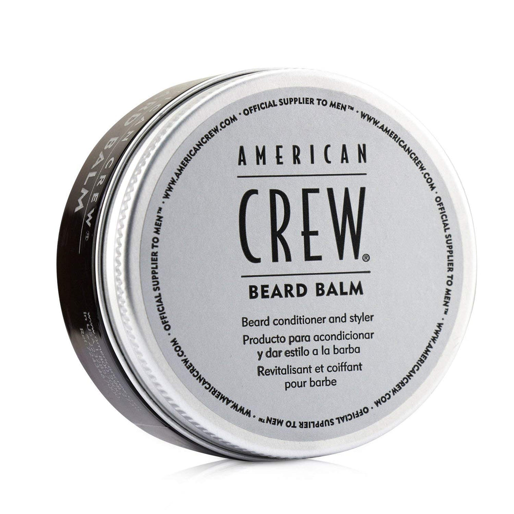 American Crew Beard Balm applied in hands for even distribution and flexible styling