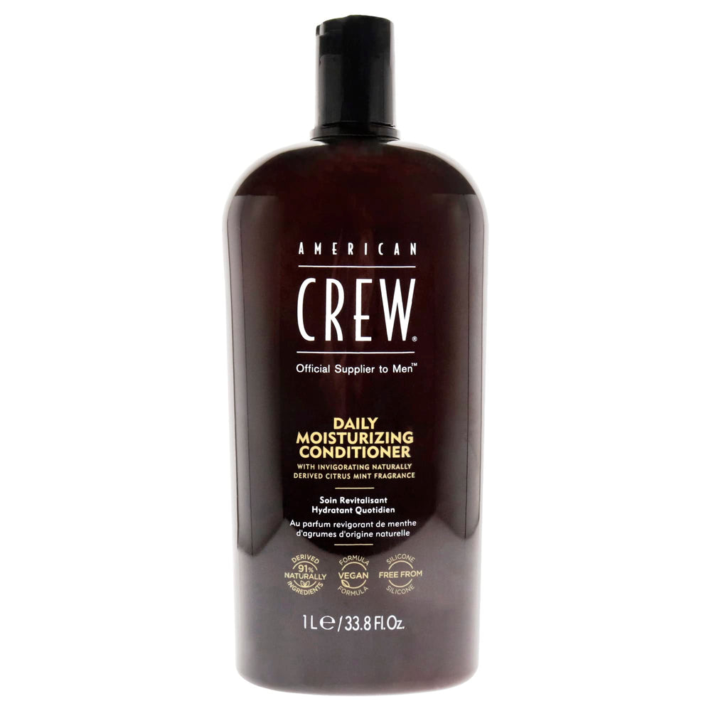 AMERICAN CREW Daily Conditioner bottle detangles hair with lightweight moisture.