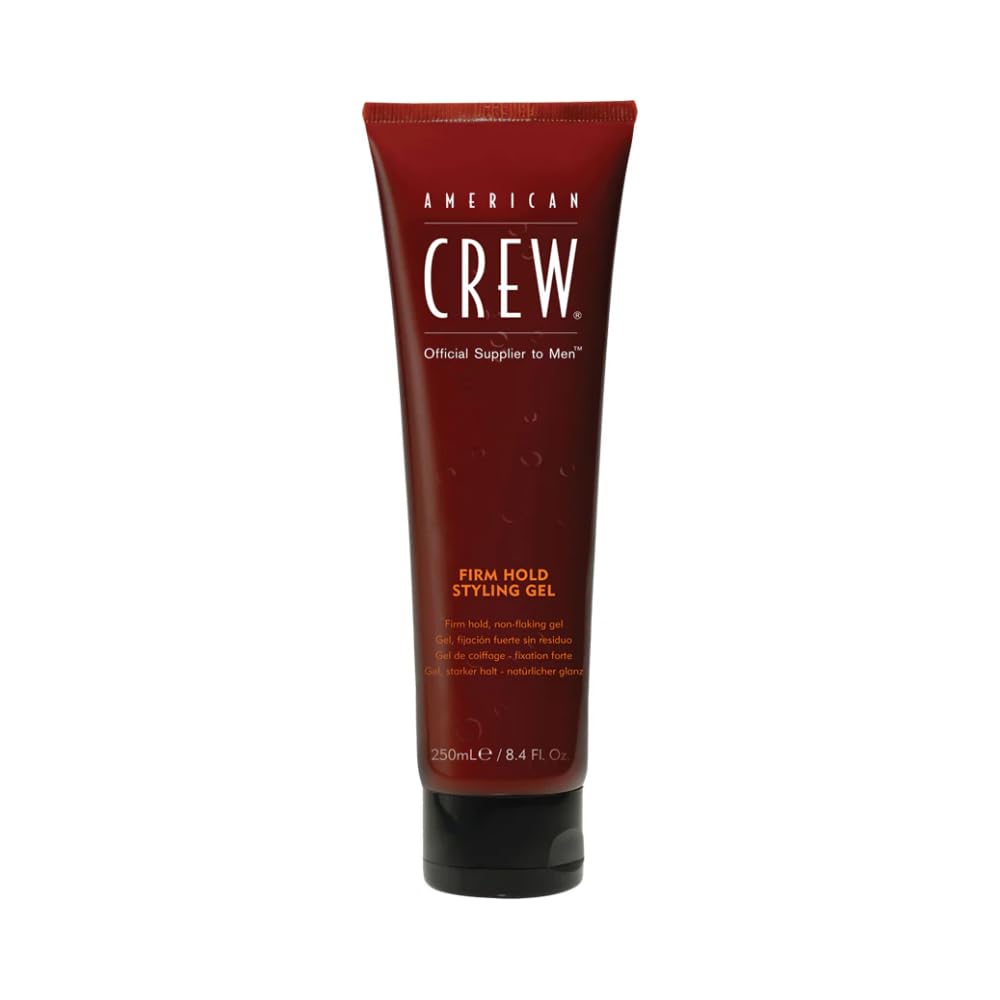 American Crew Firm Hold Styling Gel bottle with high hold and shine.