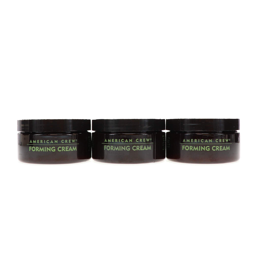 American Crew Forming Cream pack-3 showcases all-day hold and hydration.