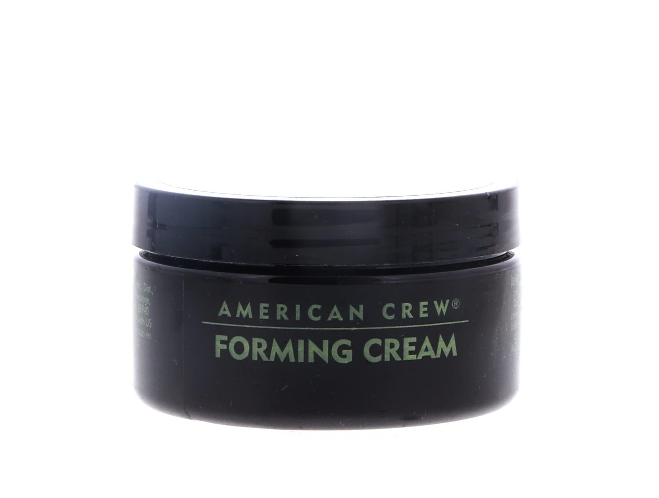 Applying American Crew Forming Cream to towel-dried hair for medium hold.
