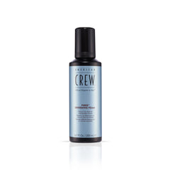 American Crew Hair Fiber Grooming Foam bottle showing lightweight hold and natural shine.