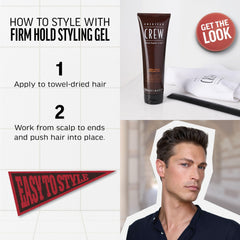 American Crew Hair Gel frizz-free defined look for textured hair