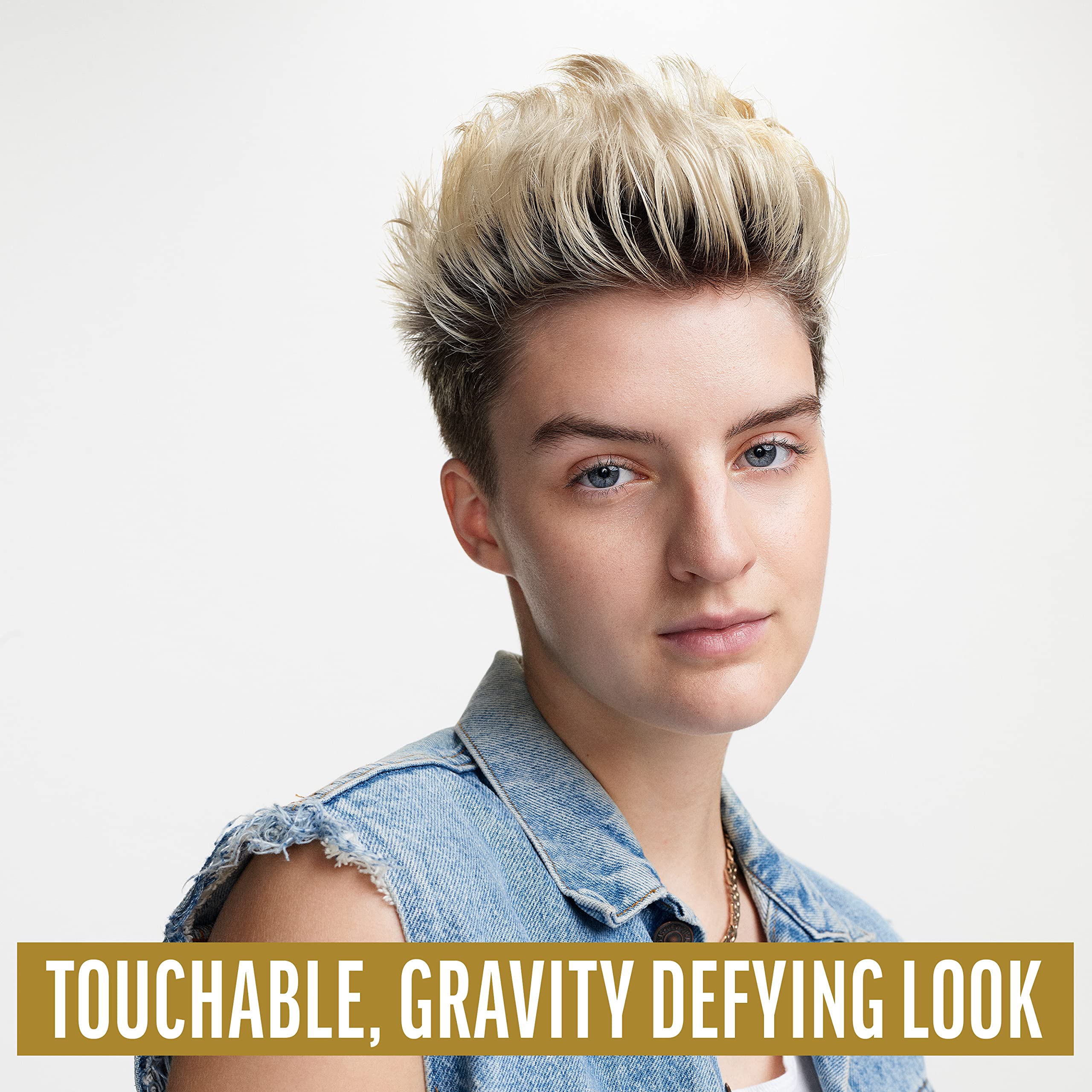 American Crew close-up shot reveals natural-looking finish for a touchable texture.