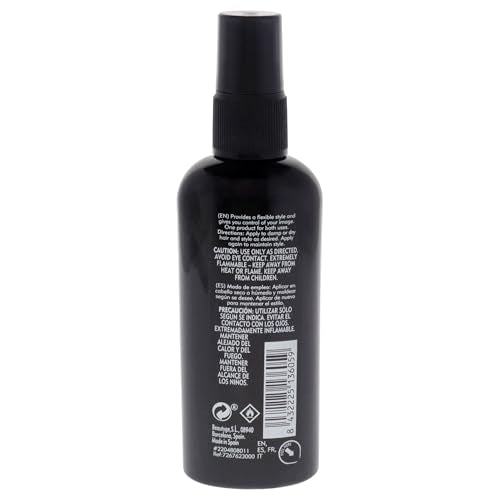 American Crew Hair Spray application on hair enabling flexible styling on damp or dry hair