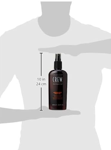 American Crew Medium Hold Spray Gel application on dry hair for quick touch-ups