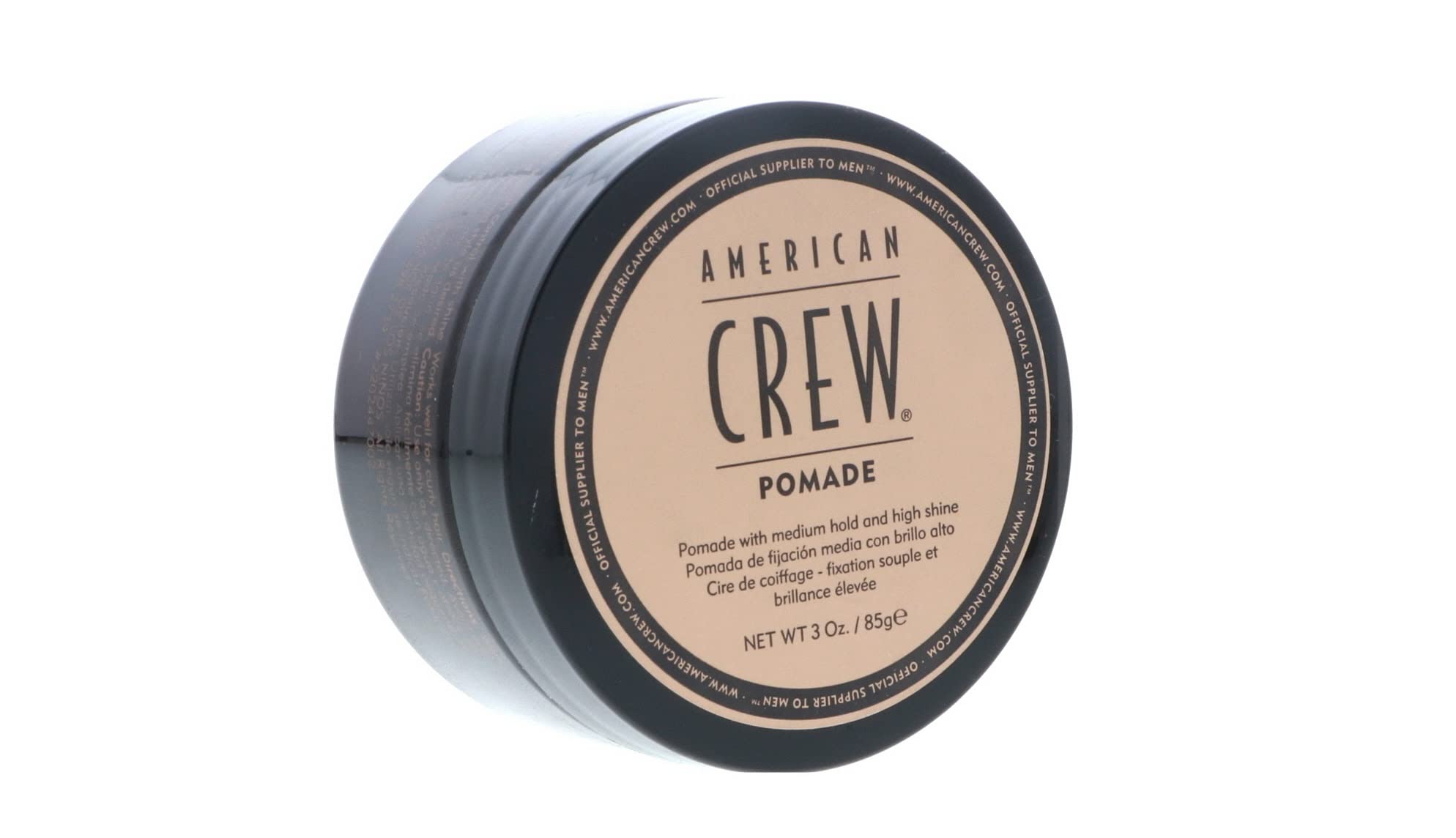 American Crew men’s hair pomade pack-2 jars for medium hold with high shine.